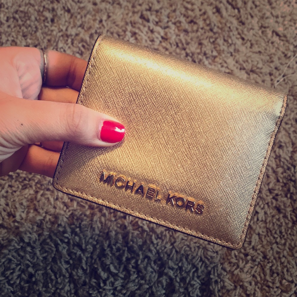 Michael Kors Metallic Gold Wallet